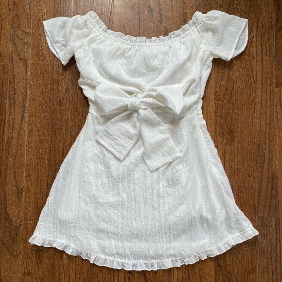 The Native One Dress Boho Chic Front Tie Mini Short Tunic Peasant Women's XS - Picture 1 of 12